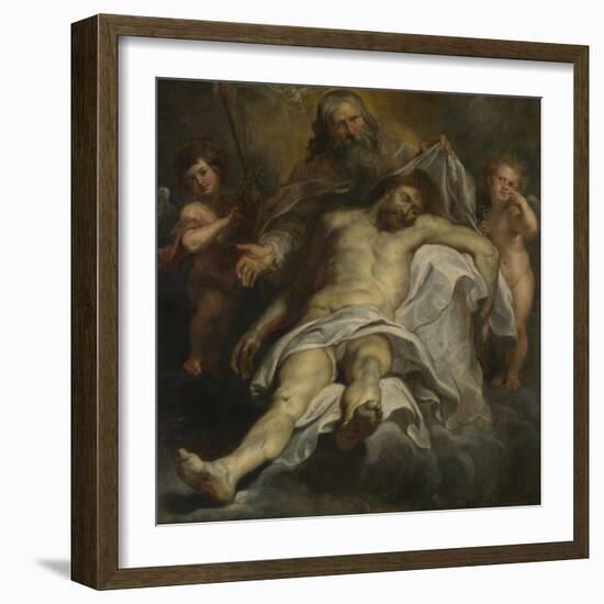 The Trinity (Oil on Panel)-Peter Paul Rubens-Framed Giclee Print