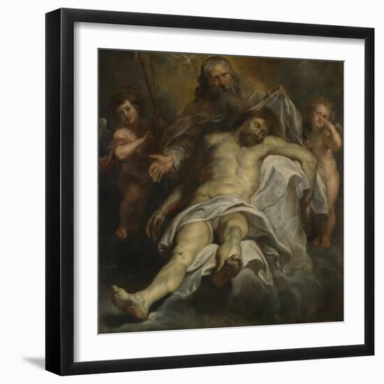 The Trinity (Oil on Panel)-Peter Paul Rubens-Framed Giclee Print