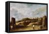 The Trio of the Crossbow-David Teniers the Younger-Framed Stretched Canvas