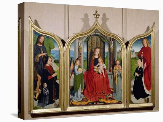 The Triptych of the Sedano Family, c.1495-98-Gerard David-Stretched Canvas