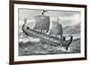 The Trireme of Pytheas-G.F. Scott Elliot-Framed Art Print