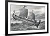 The Trireme of Pytheas-G.F. Scott Elliot-Framed Art Print