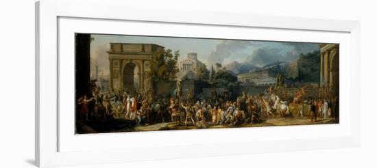 The Triumph of Aemilius Paulus, 1789-Antoine Charles Horace Vernet-Framed Giclee Print