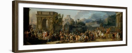 The Triumph of Aemilius Paulus, 1789-Antoine Charles Horace Vernet-Framed Giclee Print