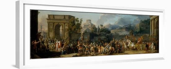 The Triumph of Aemilius Paulus, 1789-Antoine Charles Horace Vernet-Framed Giclee Print