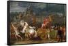 The Triumph of Aemilius Paulus,-Antoine Charles Horace Vernet-Framed Stretched Canvas