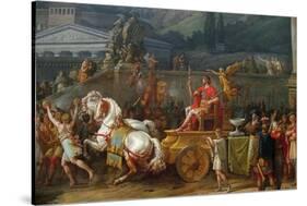 The Triumph of Aemilius Paulus,-Antoine Charles Horace Vernet-Stretched Canvas