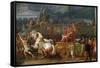 The Triumph of Aemilius Paulus,-Antoine Charles Horace Vernet-Framed Stretched Canvas