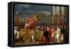 The Triumph of Aemilius Paulus,-Antoine Charles Horace Vernet-Framed Stretched Canvas
