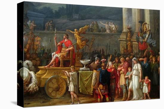 The Triumph of Aemilius Paulus,-Antoine Charles Horace Vernet-Stretched Canvas