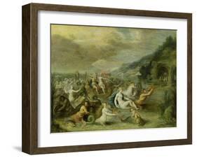 The Triumph of Amphitrite (Oil on Copper)-Frans II the Younger Francken-Framed Giclee Print