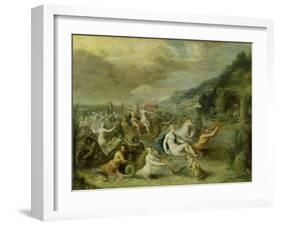 The Triumph of Amphitrite (Oil on Copper)-Frans II the Younger Francken-Framed Giclee Print