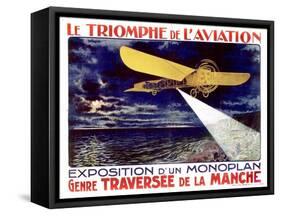 The Triumph of Aviation. Poster for an Exhibitio-null-Framed Stretched Canvas