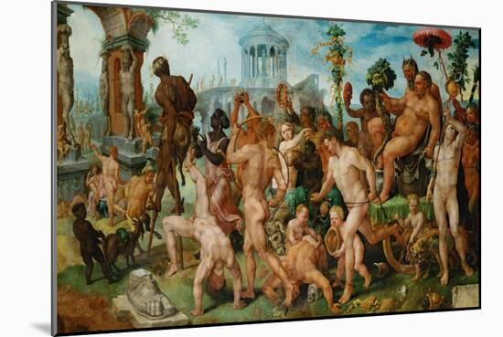 The Triumph of Bacchus, 1536-7-Maerten van Heemskerck-Mounted Giclee Print