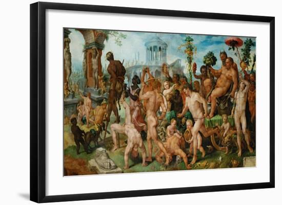 The Triumph of Bacchus, 1536-7-Maerten van Heemskerck-Framed Giclee Print