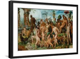 The Triumph of Bacchus, 1536-7-Maerten van Heemskerck-Framed Giclee Print