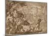 The Triumph of Bacchus, C.1642-1703 (Pen & Brown Ink and Wash over Red Chalk on Laid Paper)-Domenico the Elder Piola-Mounted Giclee Print