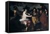 The Triumph of Bacchus' or 'The Drunkards, 17th Century-Diego Velazquez-Framed Stretched Canvas