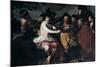 The Triumph of Bacchus' or 'The Drunkards, 17th Century-Diego Velazquez-Mounted Giclee Print
