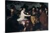 The Triumph of Bacchus' or 'The Drunkards, 17th Century-Diego Velazquez-Stretched Canvas