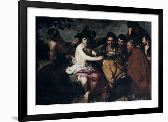 The Triumph of Bacchus' or 'The Drunkards, 17th Century-Diego Velazquez-Framed Giclee Print