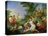 The Triumph of Bacchus-Charles Joseph Natoire-Stretched Canvas