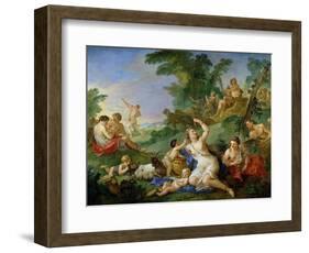 The Triumph of Bacchus-Charles Joseph Natoire-Framed Giclee Print