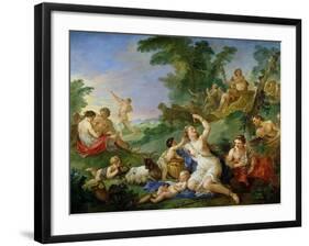 The Triumph of Bacchus-Charles Joseph Natoire-Framed Giclee Print