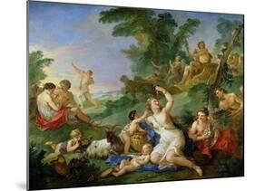 The Triumph of Bacchus-Charles Joseph Natoire-Mounted Giclee Print