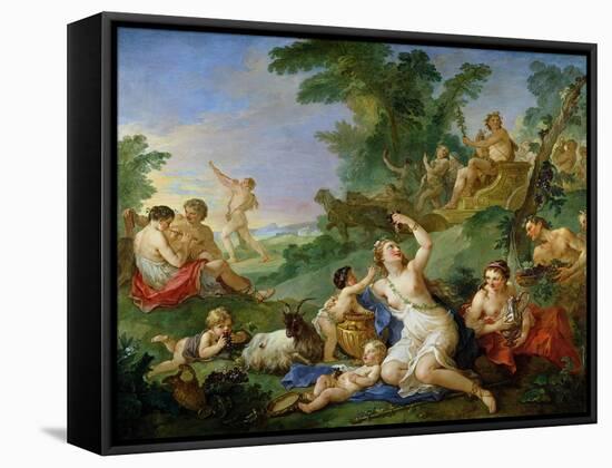 The Triumph of Bacchus-Charles Joseph Natoire-Framed Stretched Canvas