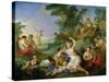 The Triumph of Bacchus-Charles Joseph Natoire-Stretched Canvas