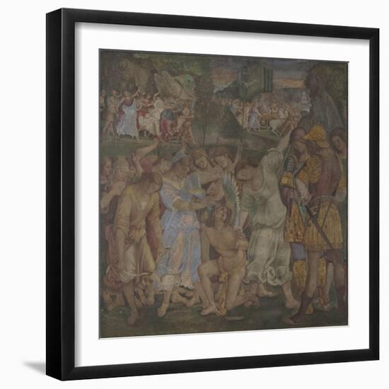 The Triumph of Chastity: Love Disarmed and Bound, 1509-Luca Signorelli-Framed Giclee Print