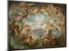 The Triumph of Cupid Over All the Gods, 1752-Gabriel De Saint-aubin-Mounted Giclee Print