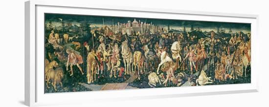 The Triumph of David and Saul, c.1445-55-Francesco Di Stefano Pesellino-Framed Premium Giclee Print