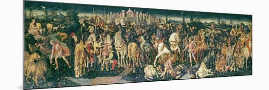The Triumph of David and Saul, c.1445-55-Francesco Di Stefano Pesellino-Mounted Premium Giclee Print