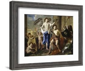 The Triumph of David, Ca. 1630-Nicolas Poussin-Framed Giclee Print