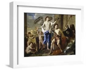 The Triumph of David, Ca. 1630-Nicolas Poussin-Framed Giclee Print