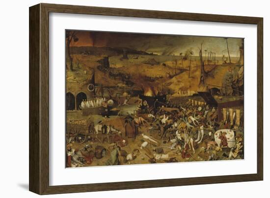 The Triumph of Death, Ca 1562-1563-Pieter Bruegel the Elder-Framed Giclee Print