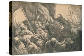 'The Triumph of Death, The Proclamation', c1885-Alphonse Legros-Stretched Canvas