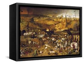 The Triumph of Death-Pieter Bruegel the Elder-Framed Stretched Canvas