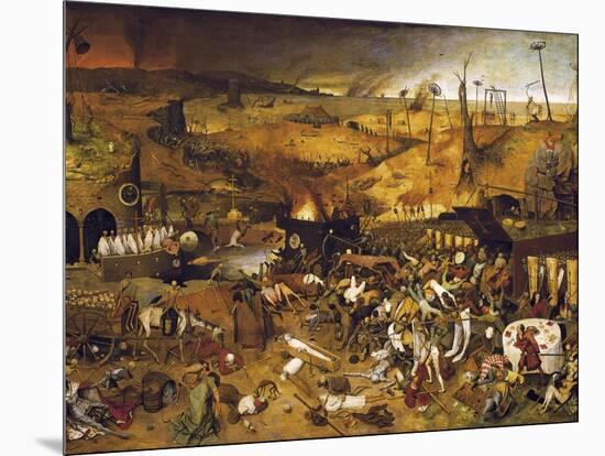 The Triumph of Death-Pieter Bruegel the Elder-Mounted Art Print