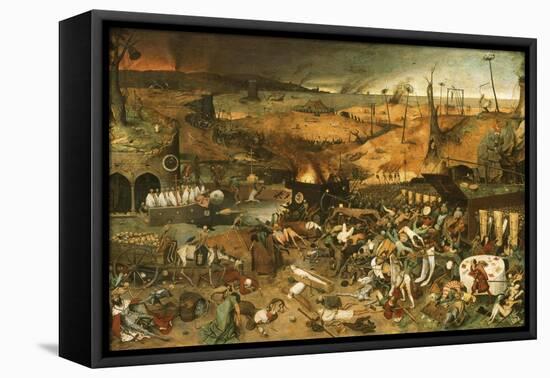 The Triumph of Death-Pieter Bruegel the Elder-Framed Stretched Canvas