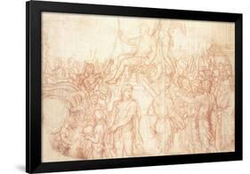 The Triumph of Emperor Constantine-Charles Le Brun-Framed Giclee Print