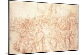 The Triumph of Emperor Constantine-Charles Le Brun-Mounted Giclee Print