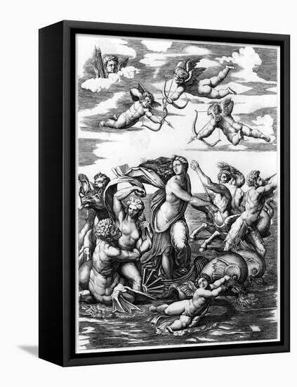 The Triumph of Galatea, 1512-L Delaistre-Framed Stretched Canvas