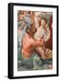 The Triumph of Galatea, 1513-14 (Fresco) (Detail of 2646174)-Raphael (1483-1520)-Framed Giclee Print