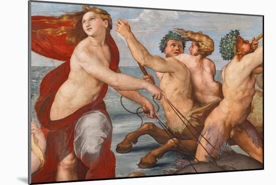 The Triumph of Galatea, 1513-14 (Fresco) (Detail of 2646174)-Raphael (1483-1520)-Mounted Giclee Print