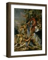 The Triumph of Judas Maccabeus, 1635-Peter Paul Rubens-Framed Giclee Print