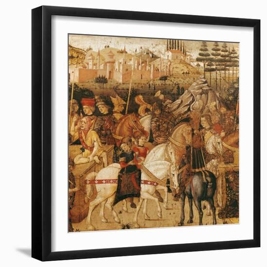 The Triumph of Julius Caesar-Paolo Uccello-Framed Giclee Print