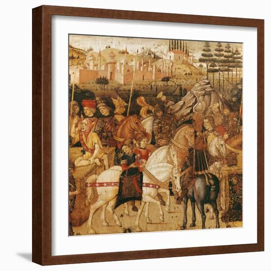 The Triumph of Julius Caesar-Paolo Uccello-Framed Giclee Print